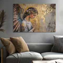 Dipinti di angeli Gioia celeste | Dipinto acrilico originale al 100%
