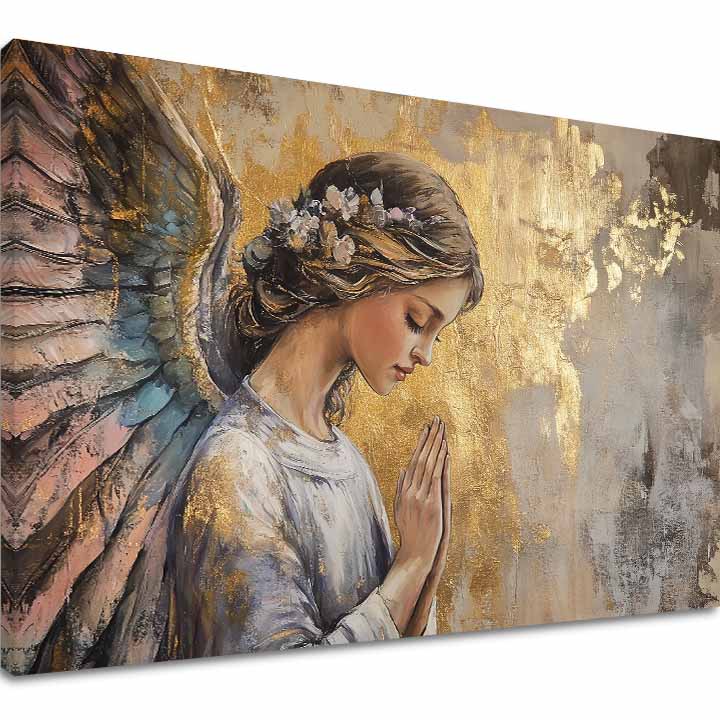 Dipinti di angeli Gioia celeste | Dipinto acrilico originale al 100%