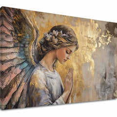 Dipinti di angeli Gioia celeste | Dipinto acrilico originale al 100%