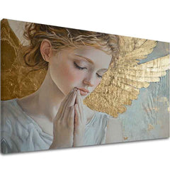 Dipinti di angeli Tesoro Celeste | Dipinto acrilico originale al 100%