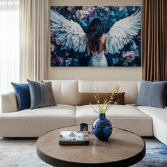 Dipinti di angeli Bellezza dal cielo | Dipinto acrilico originale al 100%