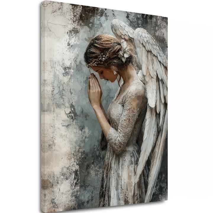 Dipinti di angeli Anima pacifica | Dipinto acrilico originale al 100%