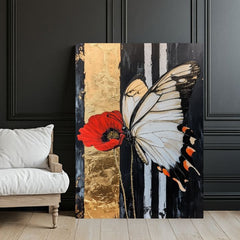 Pittura di farfalle Tocchi di natura - 100% originale dipinto ad acrilico - immagine 3