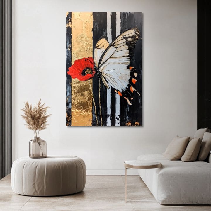 Pittura di farfalle Tocchi di natura - 100% originale dipinto ad acrilico - immagine 5