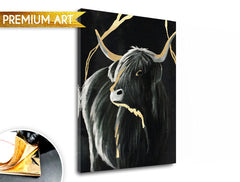 Dipinti su tela - PREMIUM ART - Toro Nero - immagine 2