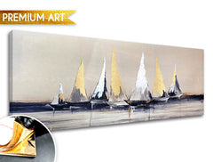 Dipinti su tela - PREMIUM ART - Navi a vela in mare - immagine 2