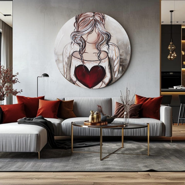 Quadri rotondi con acrilico Gift from Heaven | dimensioni diverse