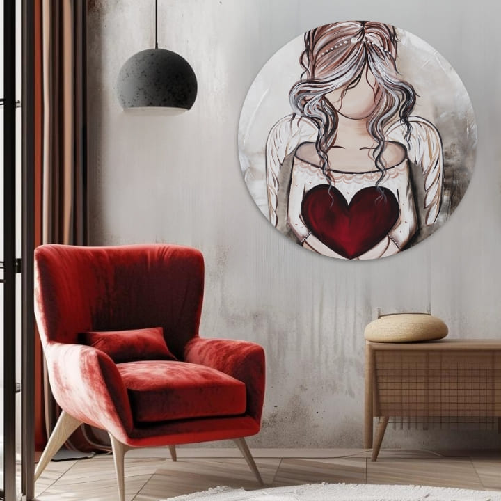 Quadri rotondi con acrilico Gift from Heaven | dimensioni diverse