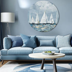 Quadro dipinto a tutto tondo Relax sul mare | dimensioni diverse