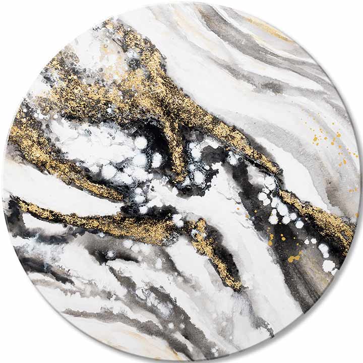 Quadro dipinto rotondo La storia della Terra - immagine 2