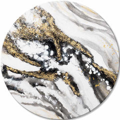 Quadro dipinto rotondo La storia della Terra - immagine 2