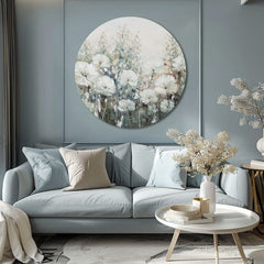 Quadro dipinto rotondo Sinfonia di primavera | dimensioni diverse