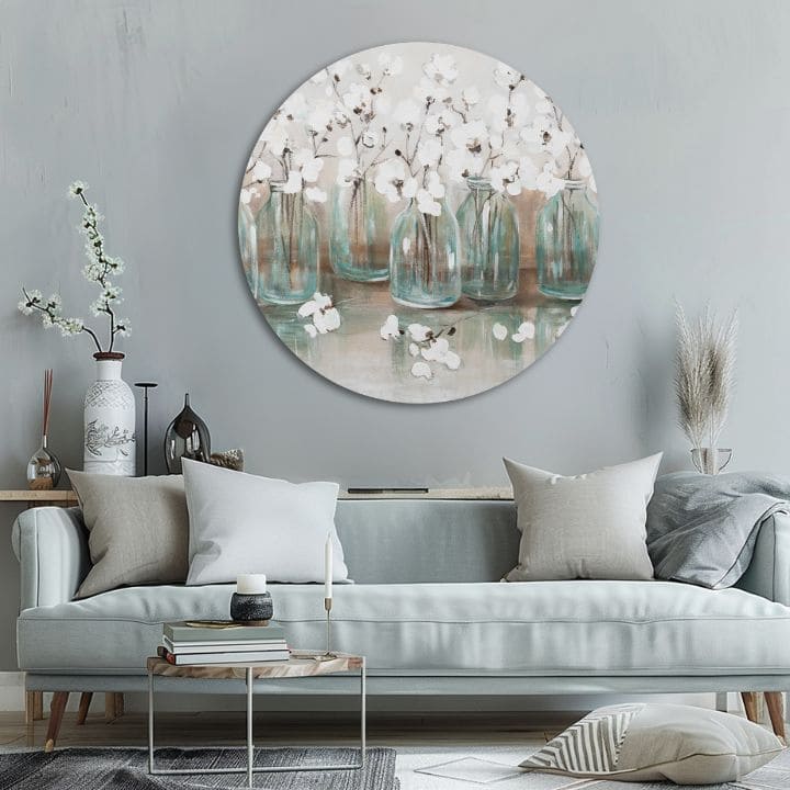 Immagine rotonda dipinta del profumo preferito | dimensioni diverse