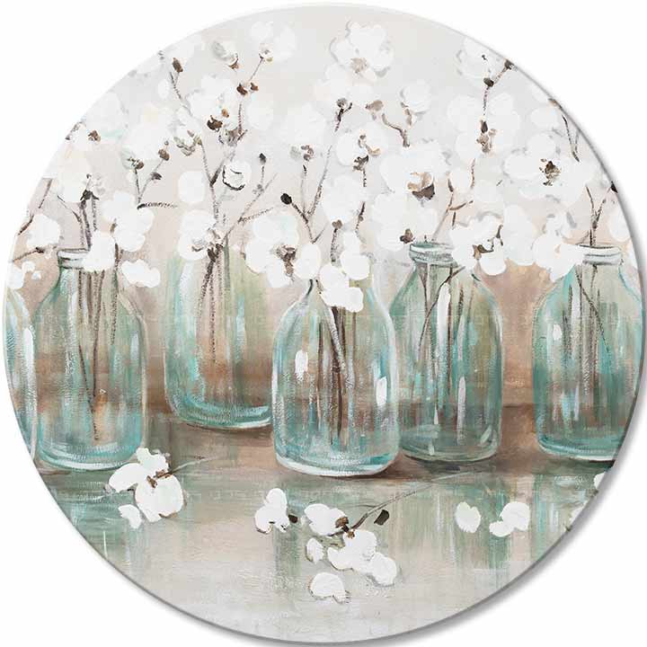 Immagine rotonda dipinta del profumo preferito | dimensioni diverse