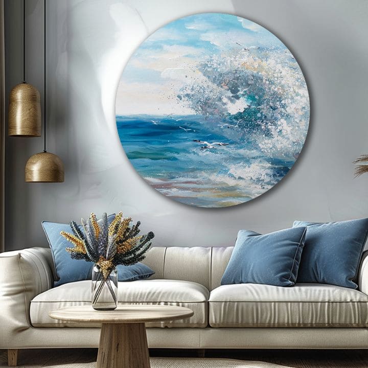 Quadro dipinto rotondo Elemento senza compromessi | dimensioni diverse