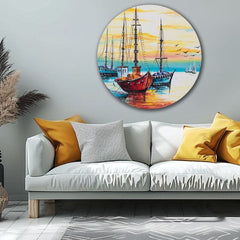 Quadro dipinto rotondo Bellezza infinita | dimensioni diverse