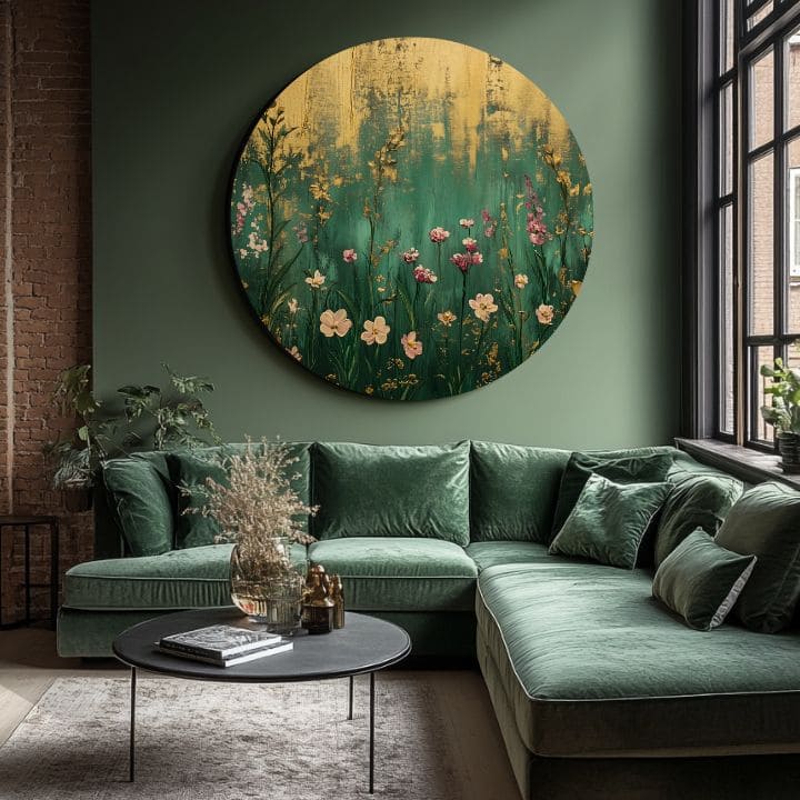 Quadri rotondi con acrilico Famiglia Reale