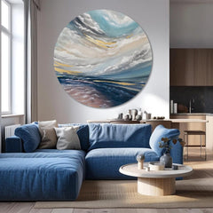 Quadri rotondi con acrilico Un nuovo inizio