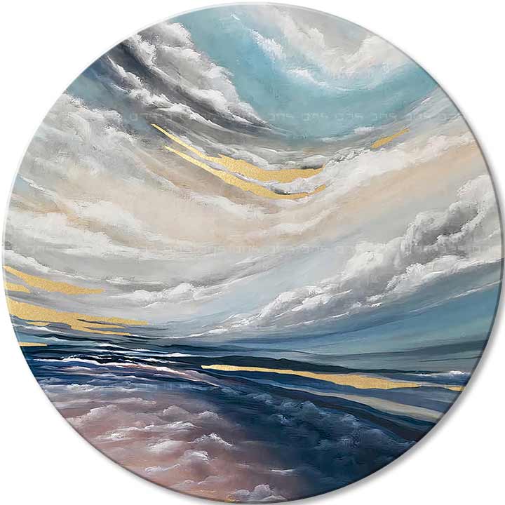 Quadri rotondi con acrilico Un nuovo inizio - immagine 2