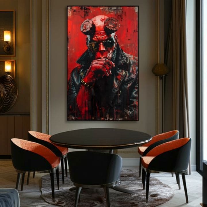 Immagine HELLBOY: Guerriero Infernale | Dettagli in acrilico