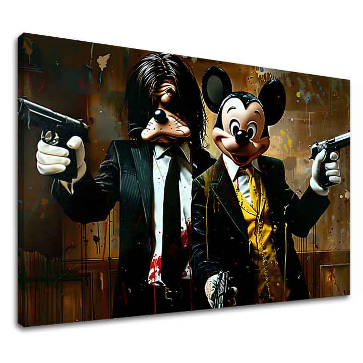 Immagine Topolino e il mafioso | Dettagli in acrilico