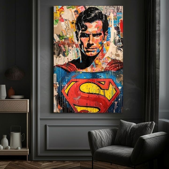 Immagine Superman: icona pop | Dettagli in acrilico
