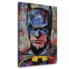 Batman: dipinto Dark Guardian | Dettagli in acrilico