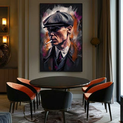 Tommy Shelby: dipinto King of the Streets | Dettagli acrilici