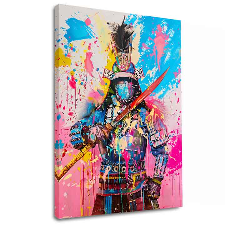 Immagine SAMURAI SPIRIT su tela | Dettagli in acrilico