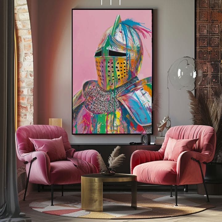 Immagine VIVID KNIGHT su tela | Dettagli in acrilico