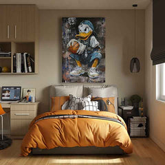 Immagine LEBRON DUCK su tela | Dettagli in acrilico