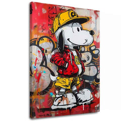 Immagine COOL SNOOPY su tela | Dettagli in acrilico