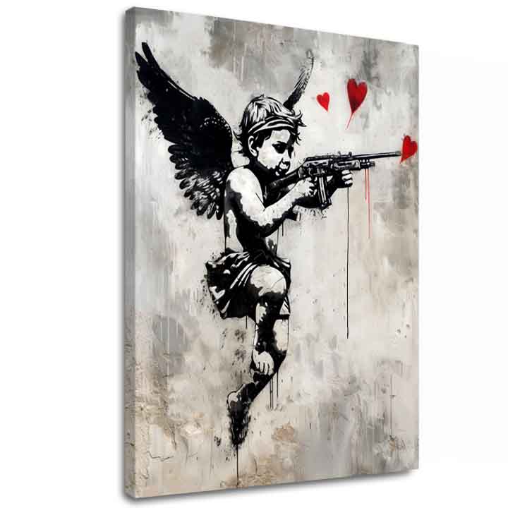 Immagine LOVE HUNTER su tela | Dettagli in acrilico