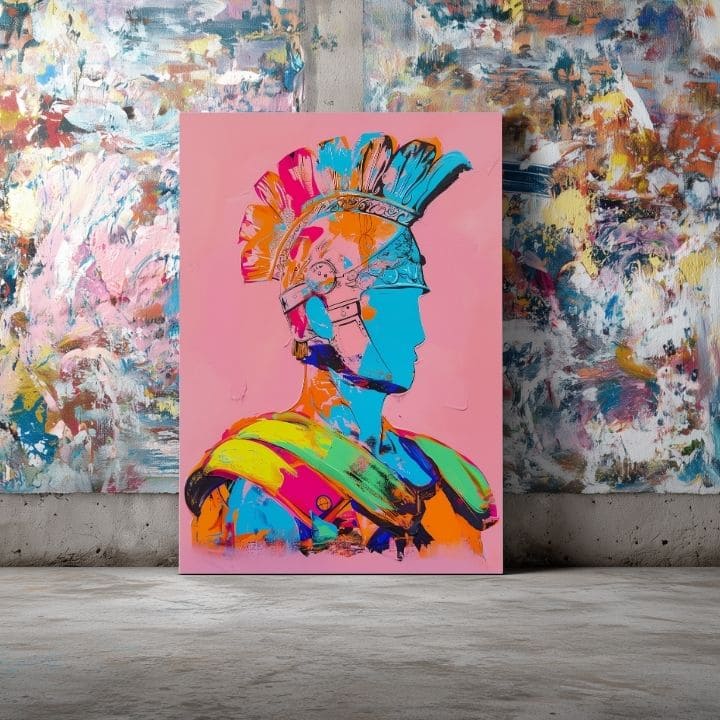 Immagine MODERN GLADIATOR su tela | Struttura dipinta