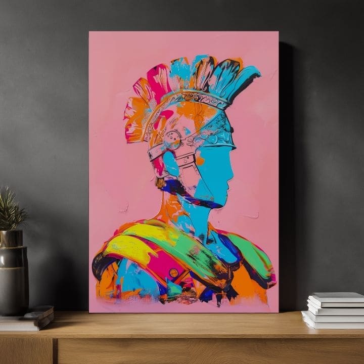 Immagine MODERN GLADIATOR su tela | Struttura dipinta