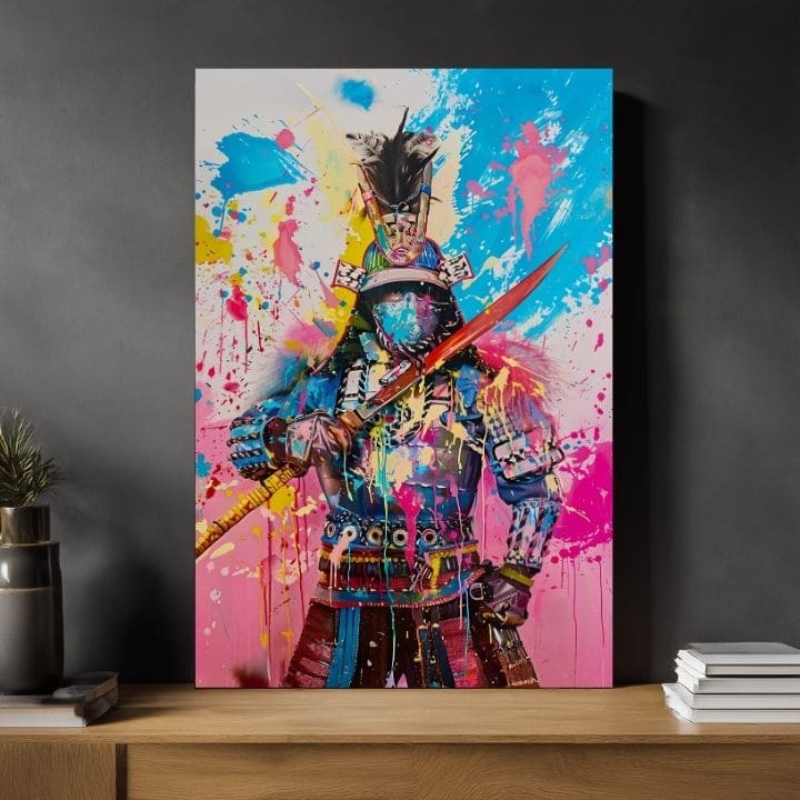 Immagine SAMURAI SPIRIT su tela | Struttura dipinta