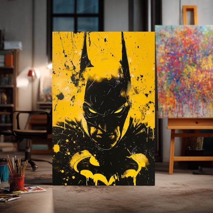 Immagine DARK KNIGHT su tela | Struttura dipinta