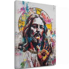 Immagine POP WARRIOR su tela | Struttura dipinta