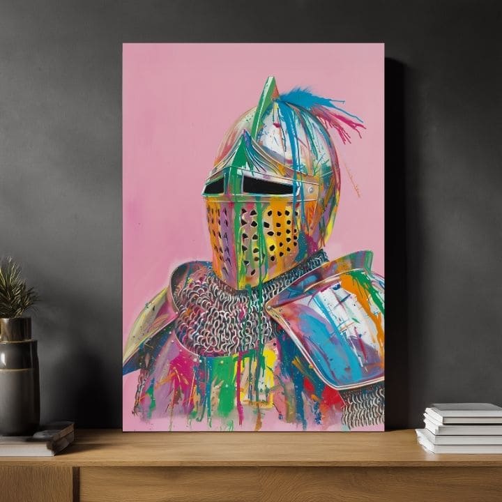 Immagine VIVID KNIGHT su tela | Struttura dipinta