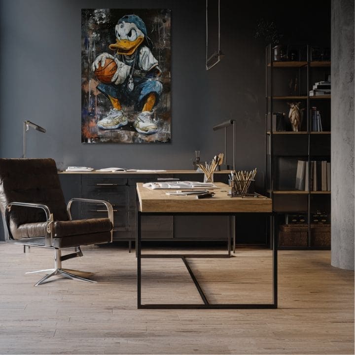 Immagine LEBRON DUCK su tela | Struttura dipinta