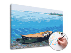 Pittura per numeri ARTICOLO DI PESCA | difficoltà bassa