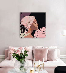 Pittura per numeri DONNA | difficoltà bassa EDIZIONE SPECIALE NERA