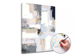 Pittura per numeri 50 SFUMATURE DI GRIGIO | difficoltà bassa