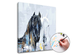 Pittura per numeri MAESTÀ DEL CAVALLO | difficoltà bassa