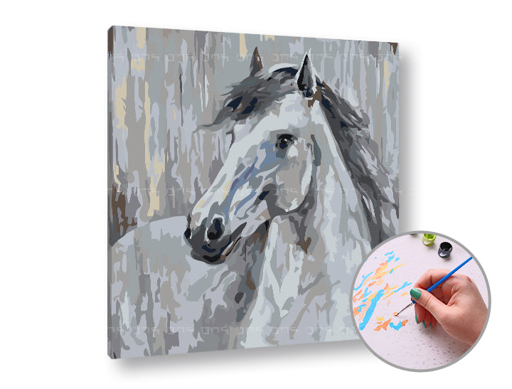 Pittura per numeri PICCIONE BIANCO | difficoltà bassa