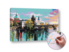La pittura per numeri KARLOV MOST A PRAGA | difficoltà media