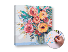 Pittura per numeri GIOIA DEI FIORI | difficoltà bassa