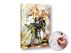Pittura per numeri LUCKY FLOWERS IN THE PASSION | difficoltà media