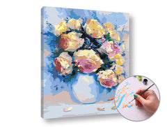 Pittura per numeri ROSES IN THE PASSION | difficoltà bassa