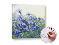 Pittura per numeri FIORI FIALE | difficoltà elevata